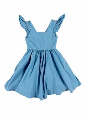 Alice + Ames Blue Flutter Sleeve Twirl Dress Size 4